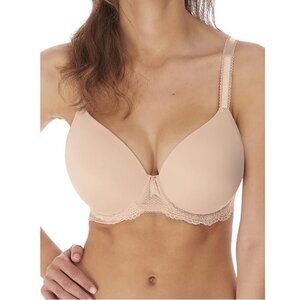 NWT, Freya Expression Demi Plunge Molded Underwire T-shirt T Shirt Bra, 32J